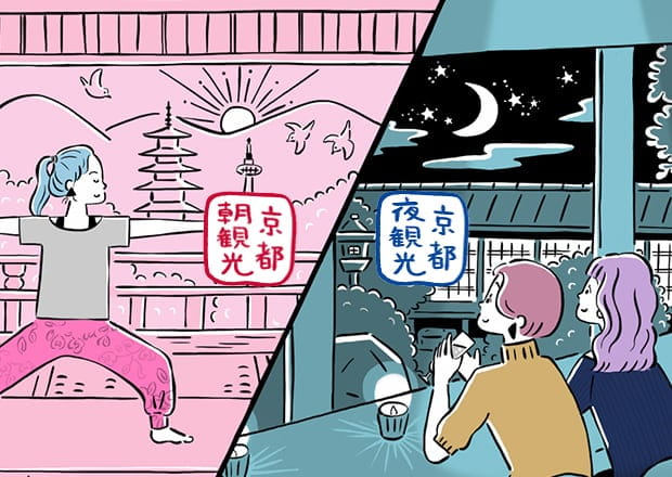 京都朝観光・夜観光