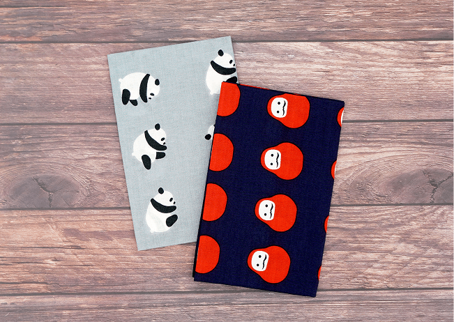 手ぬぐい　「パンダ」または「だるま」