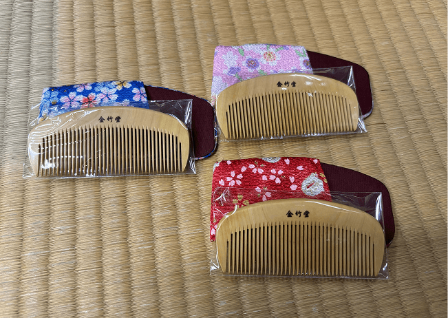 つげぐしケース入り携帯用