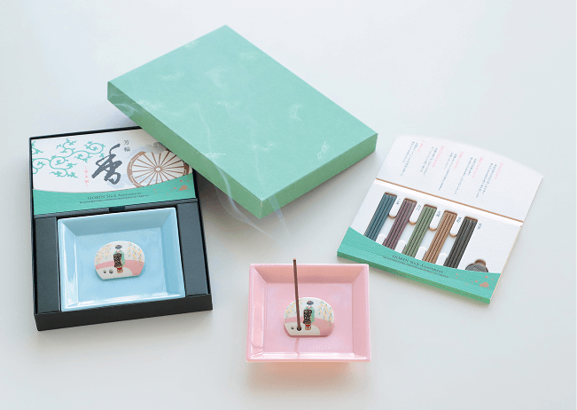 お香 京五彩／香立／香皿セット