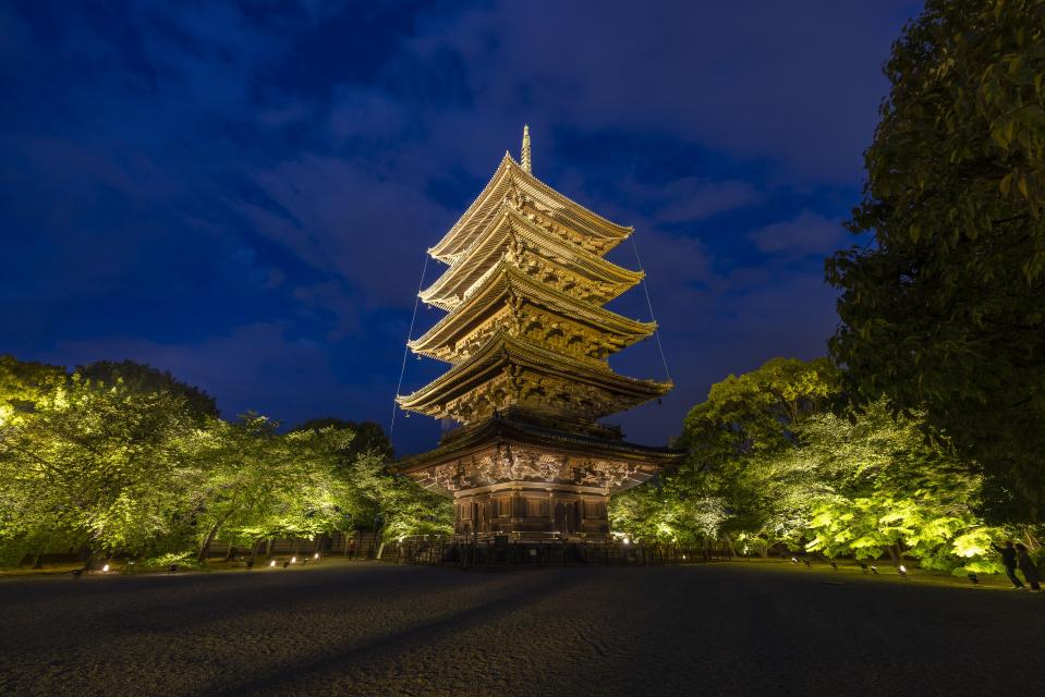 【世界遺産コラボ企画ライトアップ】世界文化遺産「東寺」×世界記憶遺産「東寺百合文書」古都京都の文化財３０周年記念　特別拝観事業＜PR＞