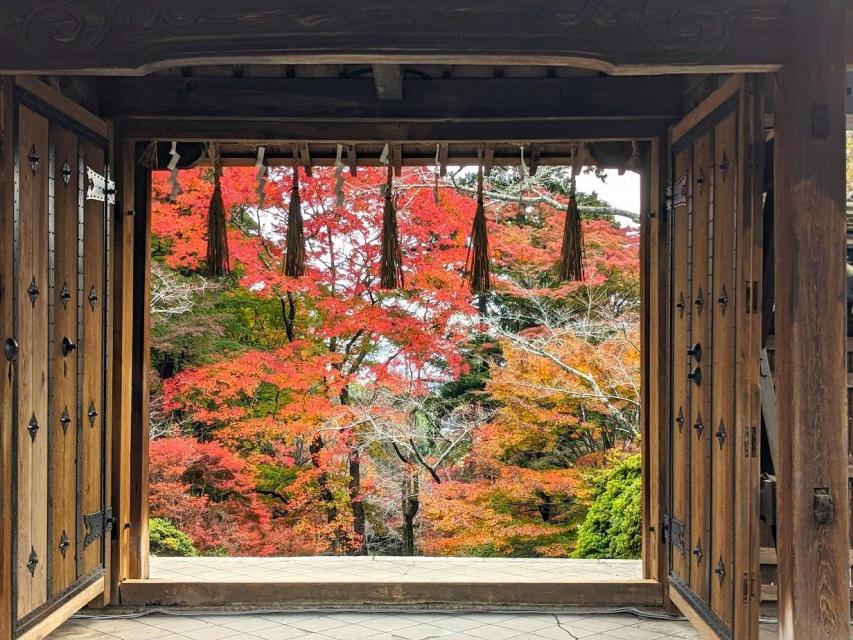 毘沙門堂の紅葉（イメージ）