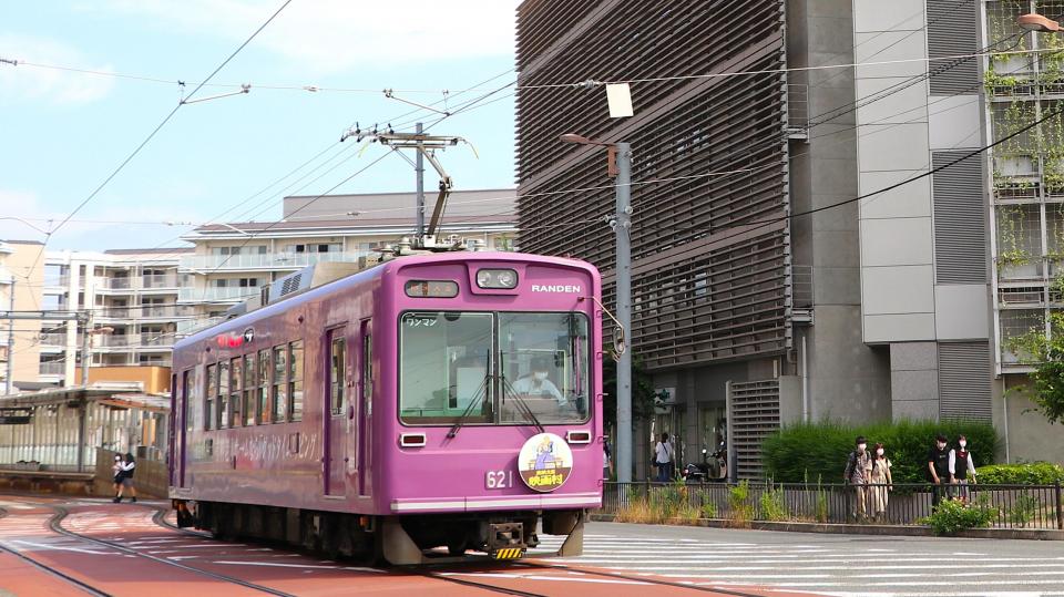 京都唯一の路面電車「嵐電」