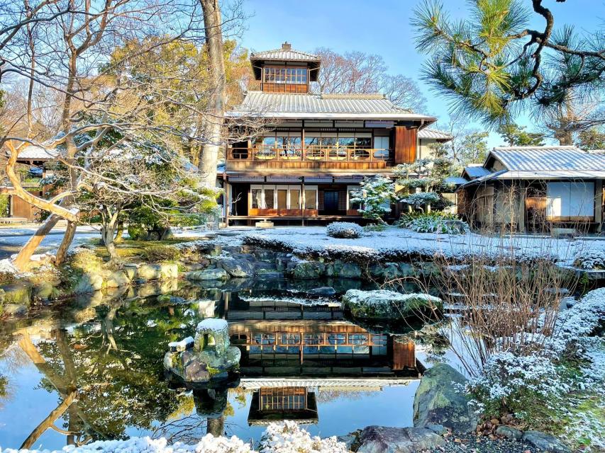 雪が積もった別邸も趣きがあります