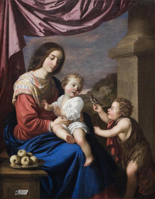 フランシスコ・デ・スルバラン 《聖母子と聖ヨハネ》 1658年、 油彩／カンヴァス サンディエゴ美術館　 Ⓒ The San Diego Museum of Art