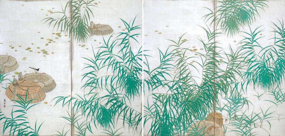 富田范溪《鰻籠》 大正3年(1914) 泉屋博古館東京