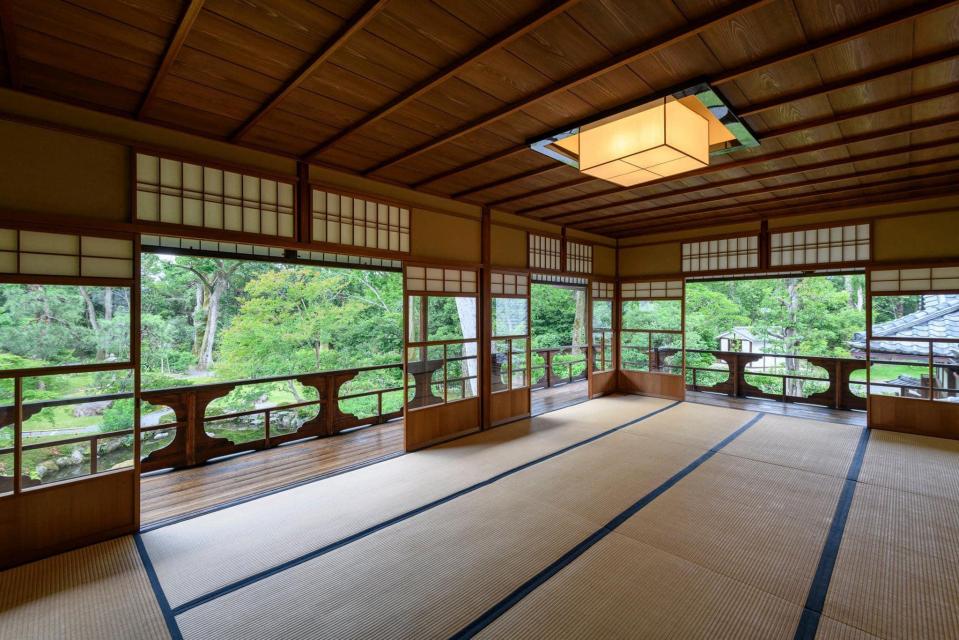 講座の会場となる主屋2階座敷（通常非公開エリア）