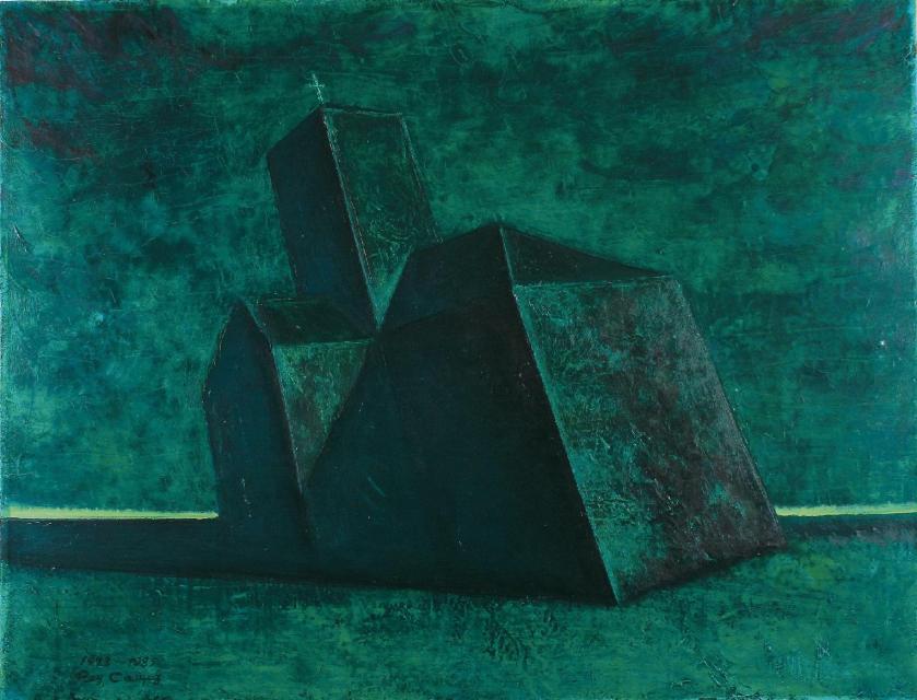 《教会》1985年　笠間日動美術館