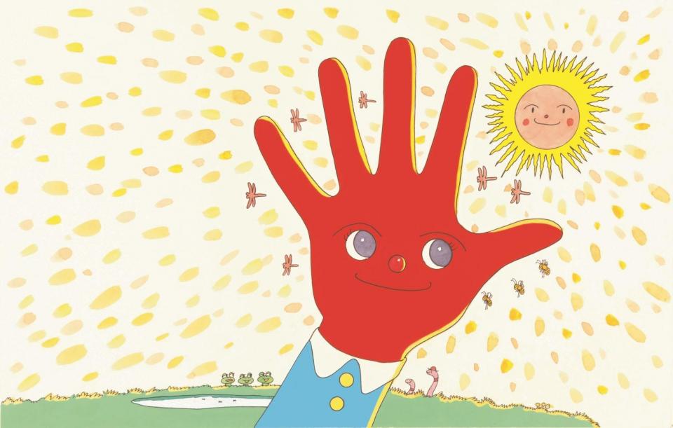 「てのひらを太陽に」制作年不明  ©やなせたかし （公財）やなせたかし記念アンパンマンミュージアム振興財団蔵