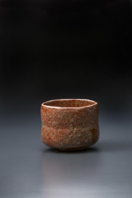 妙修 五代宗入・娘/六代左入・妻　　赤樂筒茶碗