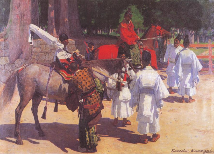鹿子木孟郎 《加茂の競馬》 1913年（大正2） 株式会社三井住友銀行 （泉屋博古館東京寄託）