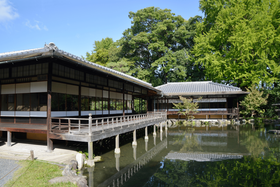 渉成園　臨池亭・滴翠軒外観　　