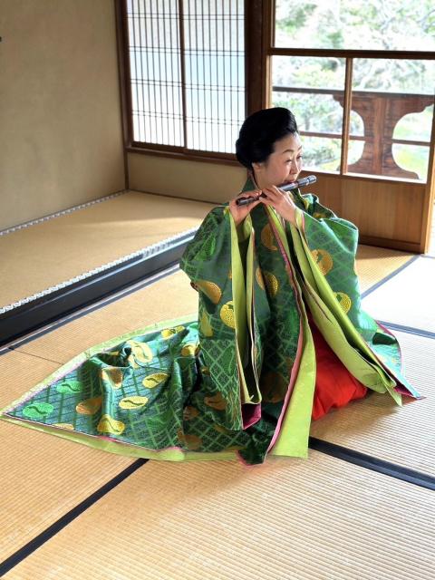 三井家の旧別邸で横笛の音色に酔う～京の精進料理の昼食・抹茶付～【旧三井家下鴨別邸】