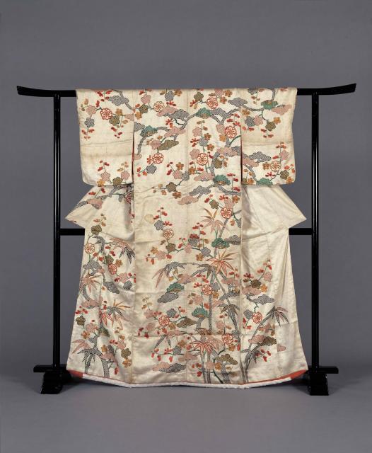 小袖 松竹梅吉祥模様 江戸時代中期