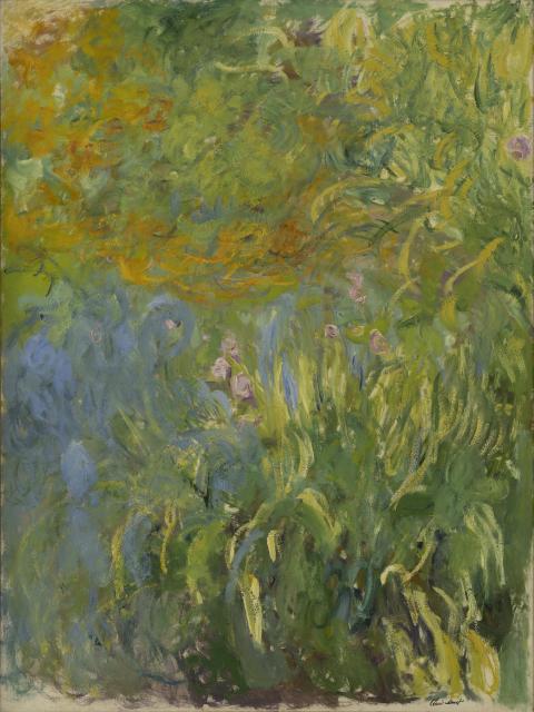 クロード・モネ《アイリス》　1914-17年　200×150cm　アサヒグループ大山崎山荘美術館蔵