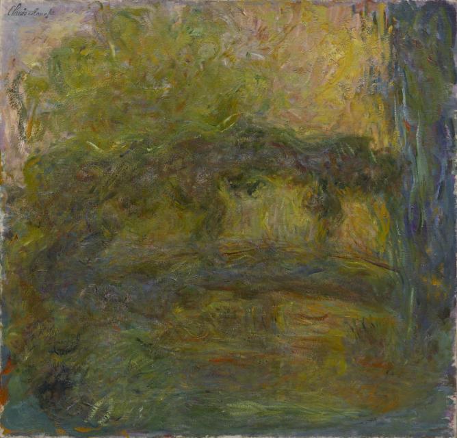 クロード・モネ《日本風太鼓橋》　1918-24年　89×93cm　アサヒグループ大山崎山荘美術館蔵