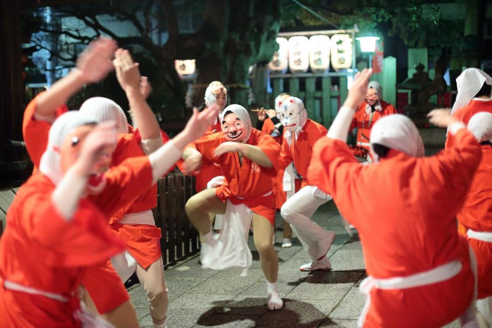 2/3（土）19時〜行われるひょっとこ踊り