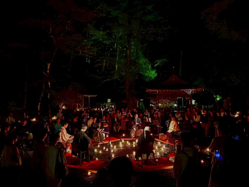 2025年貴船神社での公演開催の様子(※光明院の写真ではありません)