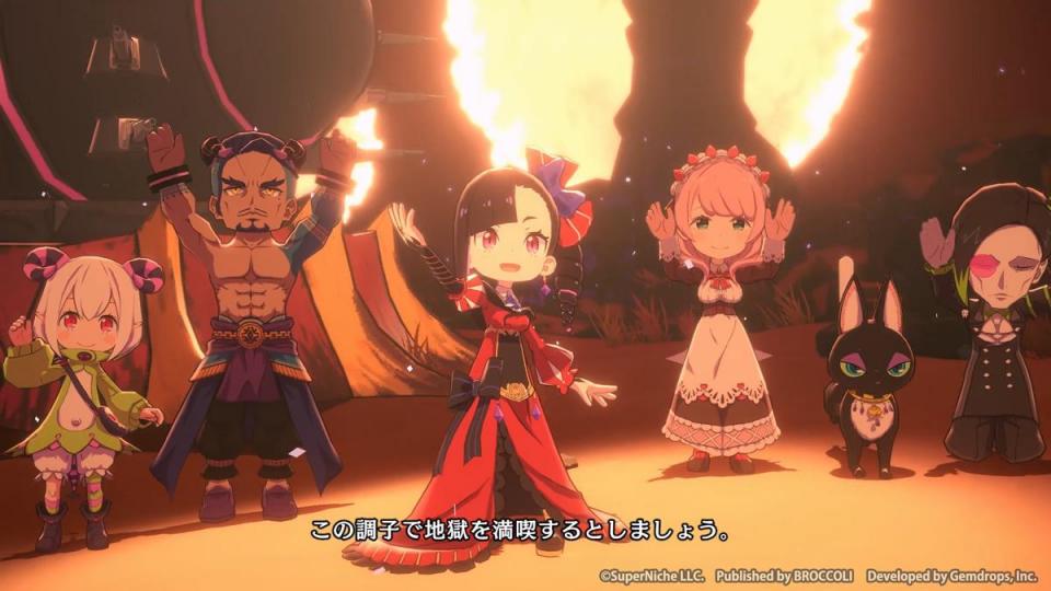 エトランジュ オーヴァーロード ゲーム画面 ©SuperNiche LLC. Published by BROCCOLI Developed by Gemdrops, Inc.