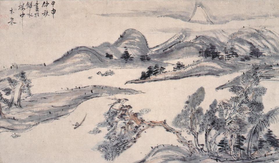 青木木米　《富士望見図》　文政7年(1824)　細見美術館蔵