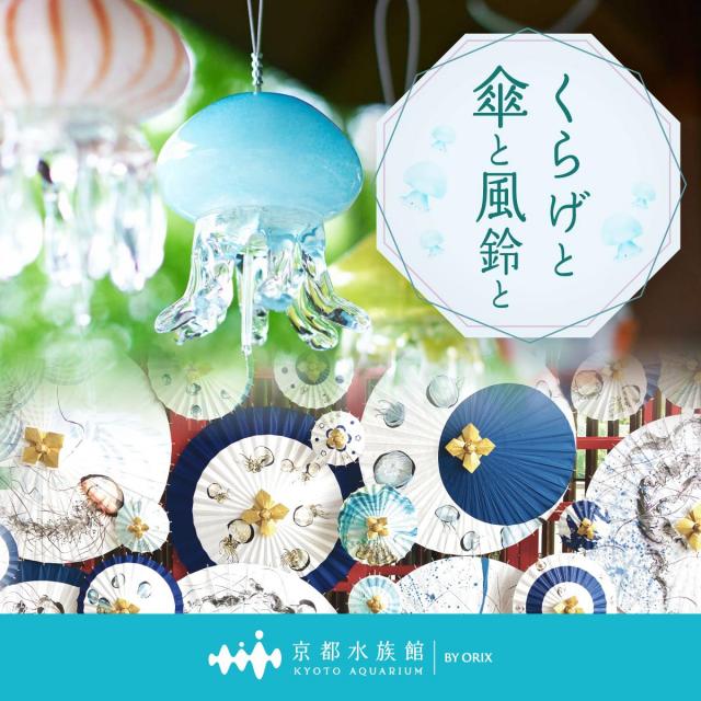 クラゲと傘と風鈴と