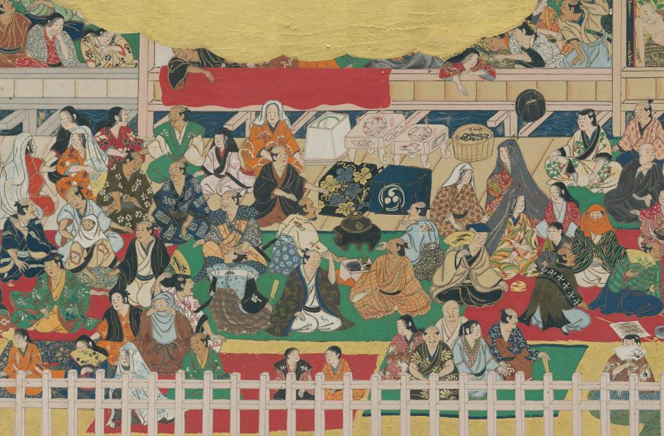 「二条城行幸図屏風」部分 江戸時代（京都市指定文化財 泉屋博古館蔵）