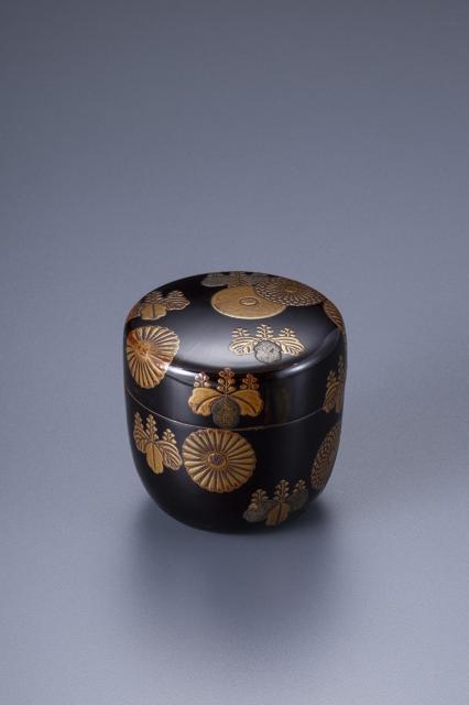 高台寺菊蒔絵棗　平瀬家伝来　個人蔵
