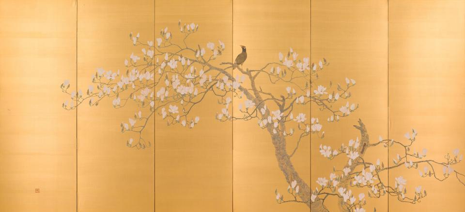尾竹竹坡《九冠鳥》明治45年(1912) 泉屋博古館東京