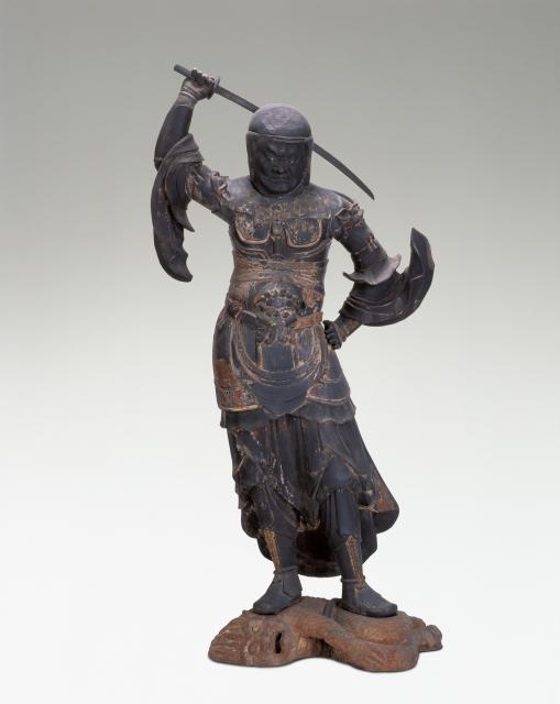 重要文化財 伝広目天立像 平安時代後期 普門寺 画像提供:豊橋市教育委員会