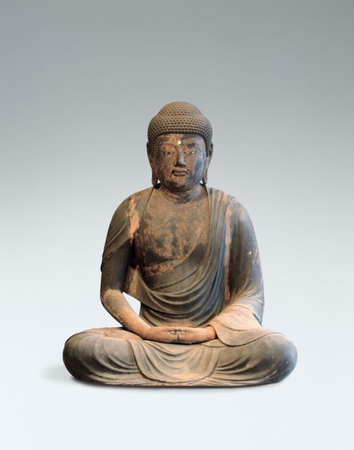 豊橋市指定有形文化財 阿弥陀如来坐像 鎌倉時代 普門寺 画像提供:豊橋市教育委員会