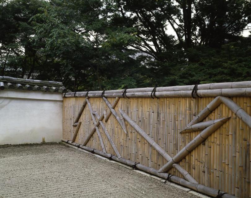庭の竹垣
