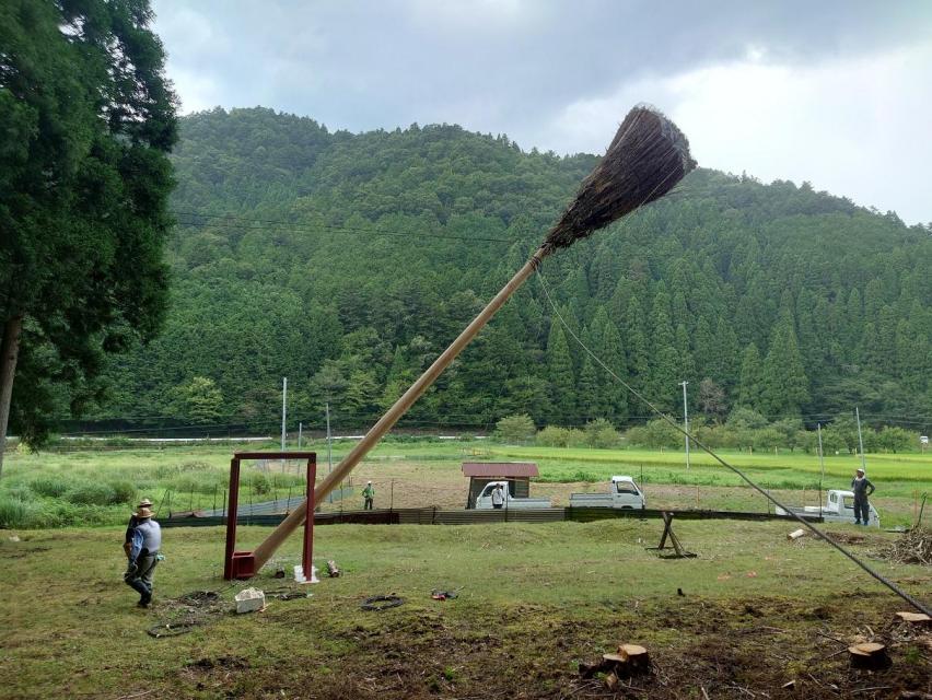 昼間の準備風景