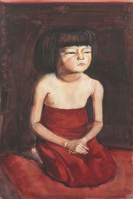 岸田劉生　《麗子裸像》　1920（大正9）年、京都国立近代美術館