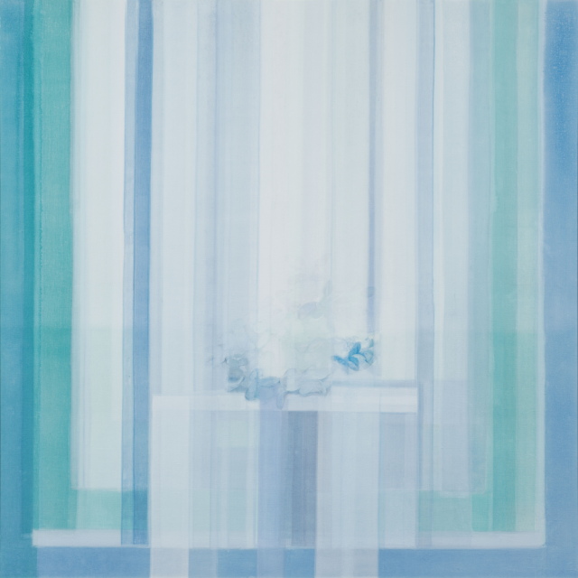 2022日本画新展_【優秀賞】沈楠「松明・余煙」