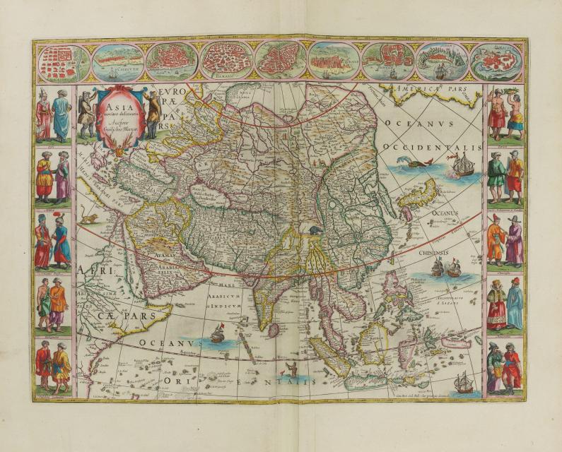 ウィレム・ブラウ、ヨアン・ブラウ「大地図帳」 1648-65年 アムステルダム刊　公益財団法人東洋文庫蔵