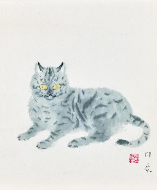 堂本印象「小さな猫」1968年（昭和43）京都府立堂本印象美術館蔵