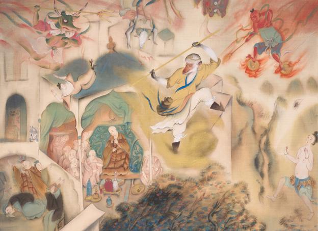 堂本印象「西遊記」(部分）1920年（大正9）京都府立堂本印象美術館蔵 