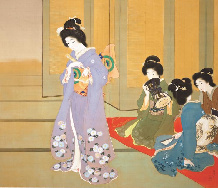 上村松園 《舞仕度》 1914年 京都国立近代美術館