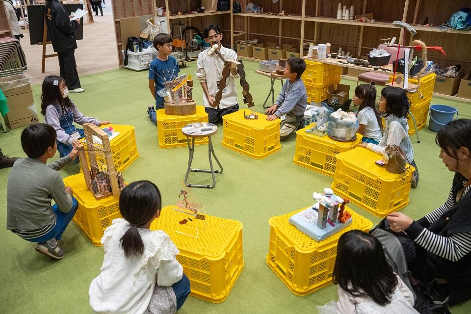 2023年 Kids’ Programs「福産物産店で作品（商品）をつくろう」 Courtesy of ACK, photo by Moriya Yuki