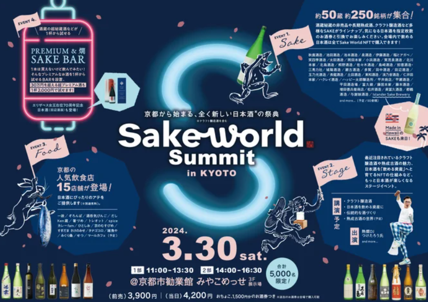 「Sake World Summit in KYOTO」【みやこめっせ】