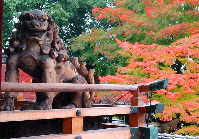 初期豊国社の獅子