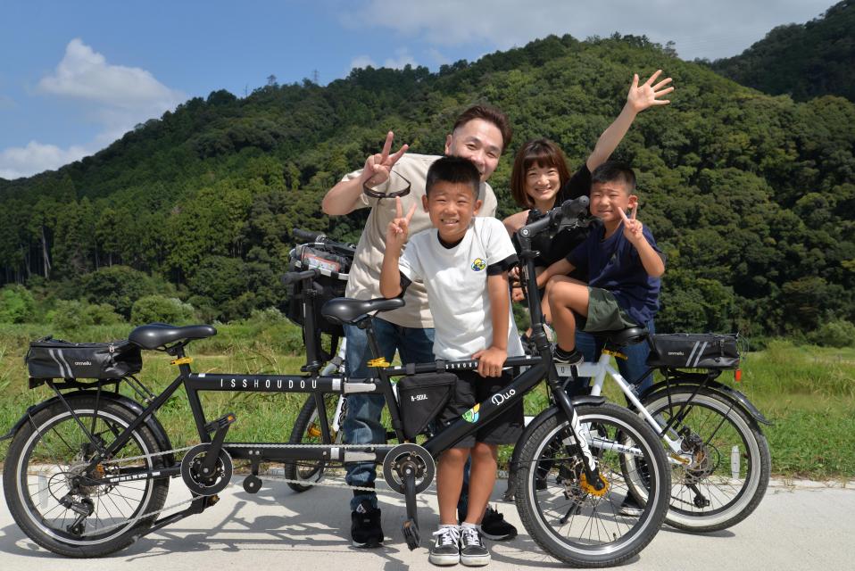 家族でサイクリングも楽しいよ